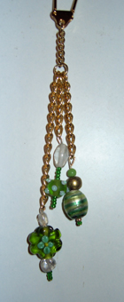 fleurs de cristal et perles de verre